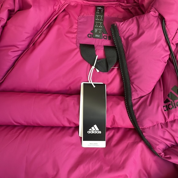 NWT Women’s Adidas Down Filled Jacket Outdoor Al Zaire Libre Power Grape Small - Picture 5 of 8